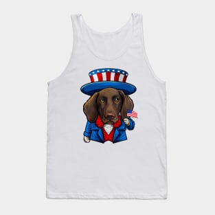 Fourth of July German Shorthaired Pointer Tank Top